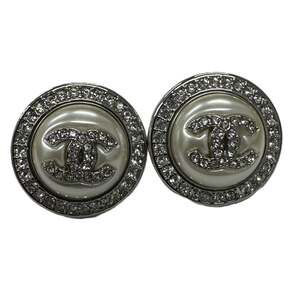 Chanel Cc Logo Round Earrings Sterling #256810C96B
